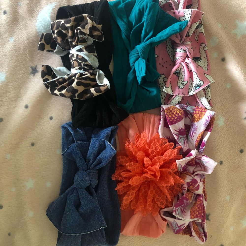 6 pc Baby Bling Bow